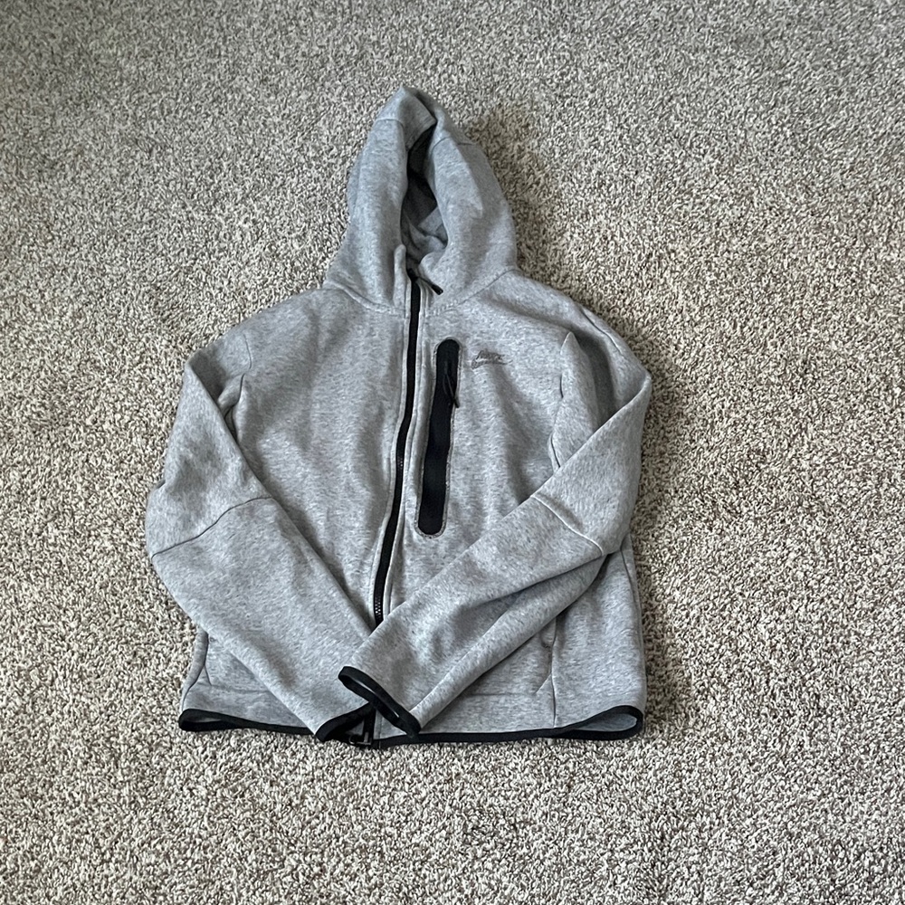 Nike Gray Hoodie with Black Accents